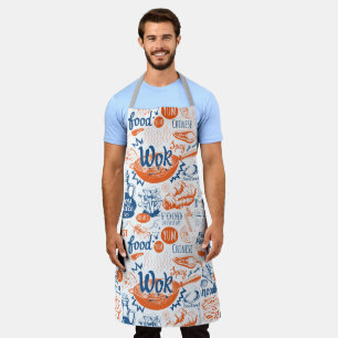Chinees wok Spicy Food All-Over Print Apron Schort