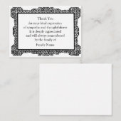  Chinees Woodcut Lijst Hartelijk dank Notitiekaartje (Voorkant / Achterkant)