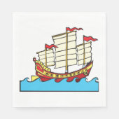 Chinees zeilpapier servet (Voorkant)