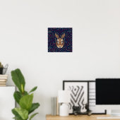 Chinees Zodiab-konijn | Digitale Zodiac-afdrukken Poster (Thuiskantoor)