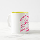 Chinees Zodiab-konijn Tweekleurige Koffiemok (Voorkant links)