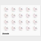 Chinees Zodiab Rabbit Cute Astrology Sign Ronde Sticker (Vel)