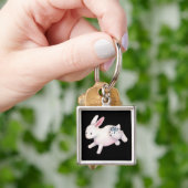 Chinees Zodiab Rabbit Cute Astrology Sign Sleutelhanger (Hand)