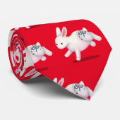 Chinees Zodiab Rabbit Cute Astrology Sign Stropdas (Opgerold)