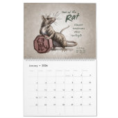 Chinees Zodiac 2021: Jaar van het Ox-kunstwerk Kalender (Jan 2026)