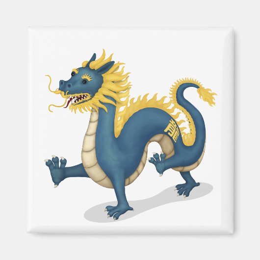Chinees Zodiac Dragon Astrologie teken Magneet (Voorkant)