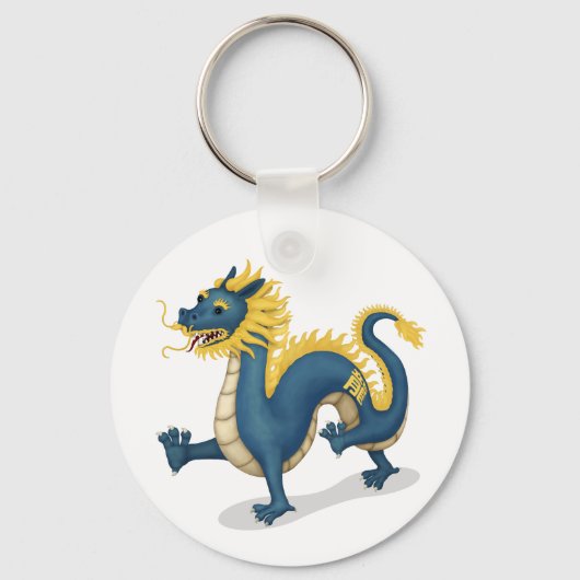 Chinees Zodiac Dragon Astrologie teken Sleutelhanger (Voorkant)