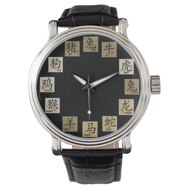 Chinees Zodiac horloge (Voorkant)