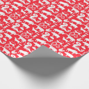 Chinees Zodiac-inpakpapier Cadeaupapier