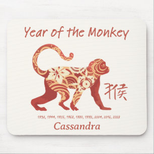 Chinees Zodiac Jaar van de Aap Animal Sign Muismat