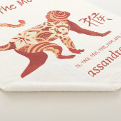 Chinees Zodiac Jaar van de Aap Animal Sign Sherpa Deken (3/4)