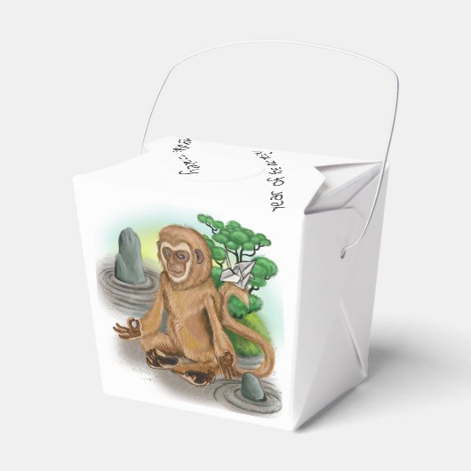 Chinees Zodiac-jaar van de aap Bedankdoosjes (Voorkant Zijde)