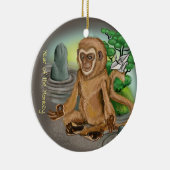 Chinees Zodiac-jaar van de aap Keramisch Ornament (Rechts)