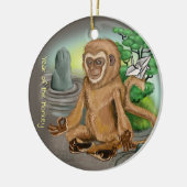 Chinees Zodiac-jaar van de aap Keramisch Ornament (Links)
