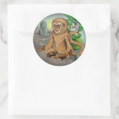 Chinees Zodiac-jaar van de aap Ronde Sticker (Tas)