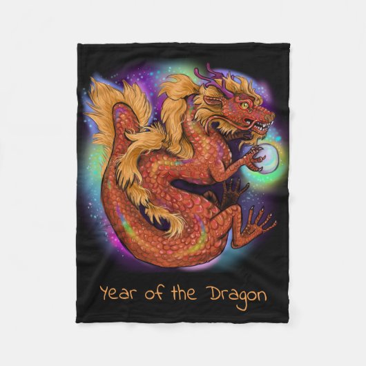 Chinees Zodiac-jaar van de draak Fleece Deken (Voorkant)