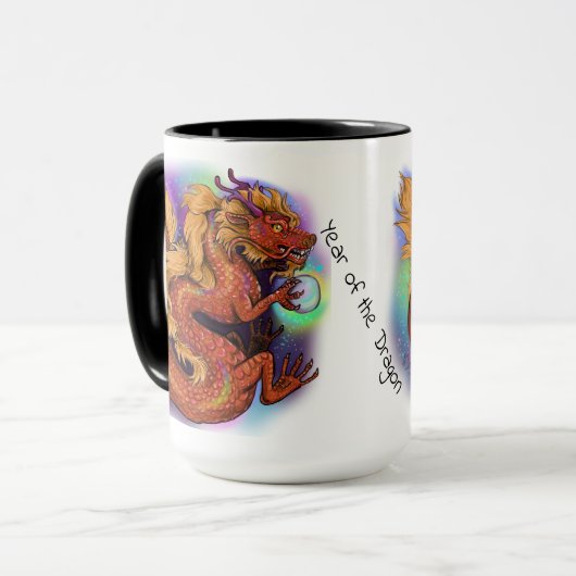 Chinees Zodiac-jaar van de draak Mok (Voorkant links)