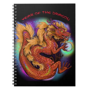 Chinees Zodiac-jaar van de draak Notitieboek