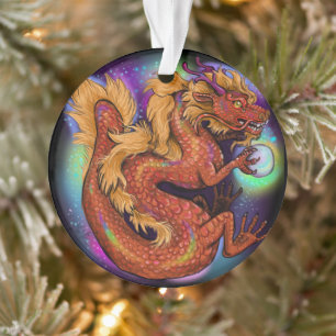 Chinees Zodiac-jaar van de Dragon Ornament