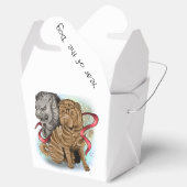 Chinees Zodiac-jaar van de hond Bedankdoosjes (Geopend)