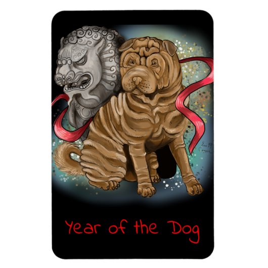 Chinees Zodiac-jaar van de hond Magneet (Verticaal)