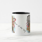 Chinees Zodiac-jaar van de hond Mok (Midden)