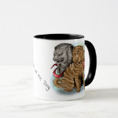 Chinees Zodiac-jaar van de hond Mok (Voorkant rechts)