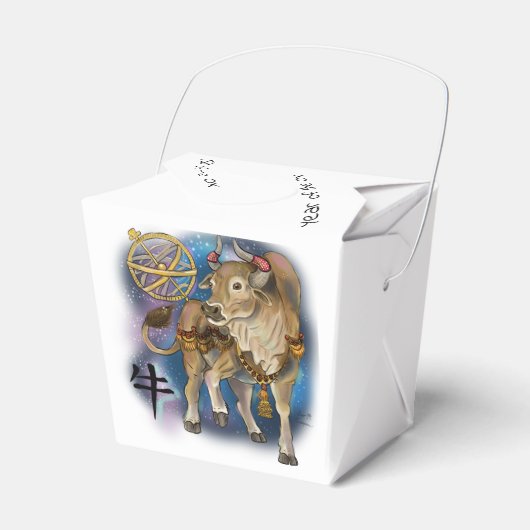 Chinees Zodiac-jaar van de Ox Bedankdoosjes (Voorkant Zijde)