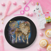 Chinees Zodiac-jaar van de Ox Papieren Bordje (Feest)