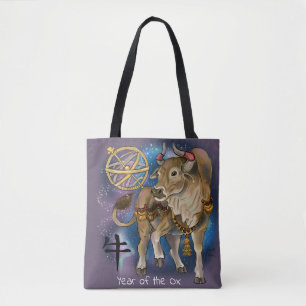 Chinees Zodiac-jaar van de Ox Tote Bag