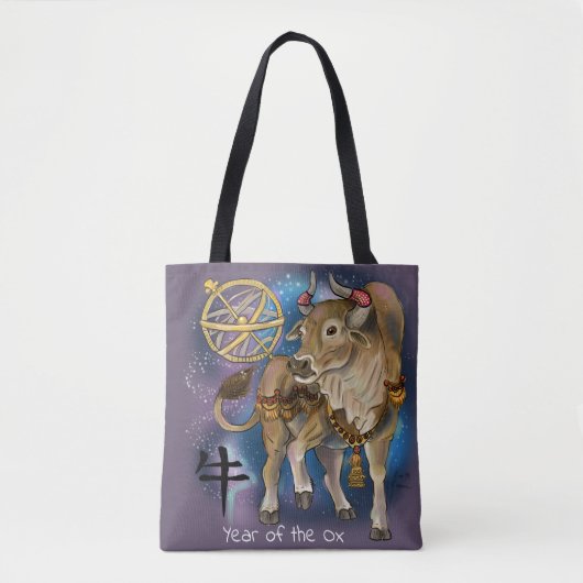 Chinees Zodiac-jaar van de Ox Tote Bag (Voorkant)