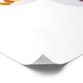 Chinees Zodiac-jaar van de paardenronde Poster (Hoek)