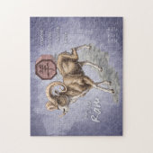 Chinees Zodiac-jaar van de Ram Art Legpuzzel (Verticaal)