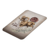 Chinees Zodiac-jaar van de Ram Art Magneet (Linkerzijde)