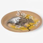 Chinees Zodiac-jaar van de Rat Papieren Bordje (Gekanteld)