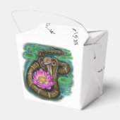 Chinees Zodiac-jaar van de slang Bedankdoosjes (Achterkant)