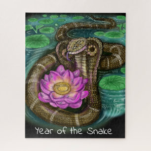 Chinees Zodiac-jaar van de slang Legpuzzel