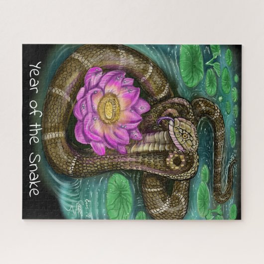 Chinees Zodiac-jaar van de slang Legpuzzel (Horizontaal)