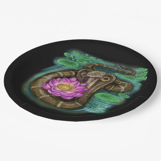 Chinees Zodiac-jaar van de slang Papieren Bordje (Gekanteld)