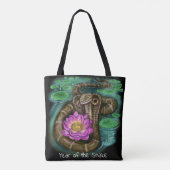 Chinees Zodiac-jaar van de slang Tote Bag (Achterkant)