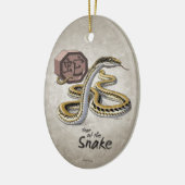 Chinees Zodiac-jaar van de slangenkunst Keramisch Ornament (Links)