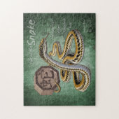 Chinees Zodiac-jaar van de slangenkunst Legpuzzel (Verticaal)