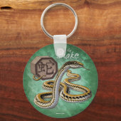 Chinees Zodiac-jaar van de slangenkunst Sleutelhanger (Voorkant)