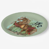 Chinees Zodiac-jaar van het paard Papieren Bordje (Gekanteld)