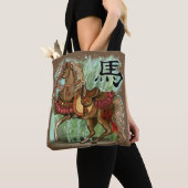 Chinees Zodiac-jaar van het paard Tote Bag (Dichtbij)