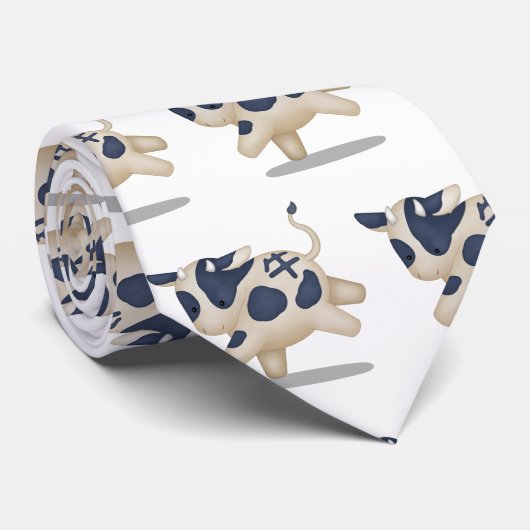 Chinees Zodiac Ox Cute Astrology Sign Stropdas (Opgerold)