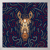 Chinees Zodiac-paard | Digitale Zodiac-afdrukken Poster (Voorkant)