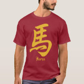 Chinees Zodiac-paard T-shirt (Voorkant)
