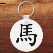 Chinees Zodiac - Paarden Sleutelhanger (Voorkant)
