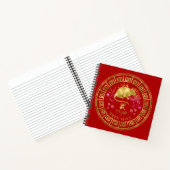 Chinees Zodiac Rat Red/Gold ID542 Notitieboek (Binnen)